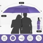 Seniny Windproof Travel Umbrella, Automatic Umbrellas for Rain, Portable & Compact Umbrellas for Backpack, Strong UV for Protection, Folding Small Sun Umbrella for Car, Walking - Image 7