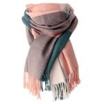 YSense Winter Scarf for Women, Fashion Long Plaid Scarves Warm Big Tartan Blanket Wrap Shawl Ladies Gifts