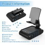 Valentines Day Gifts for Him Men, Cell Phone Stand with Wireless Bluetooth Speaker, Birthday Gifts for Men Unique, Mens Gift for Dad Husband Boyfriend, Cool Gadgets for Mens - Image 6