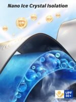 2026 TrySpace Car Windshield Sun Shade Umbrella - [Silver Heat Shield & UV Reflective] Protector for Cars, Universal Fit Medium (56"x31") | 25°F Cooler, Friendly Vinyl Coatings Medium - Image 5