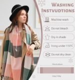 YSense Winter Scarf for Women, Fashion Long Plaid Scarves Warm Big Tartan Blanket Wrap Shawl Ladies Gifts - Image 6