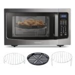 TOSHIBA EM131A5C-BS Countertop Microwave Ovens 1.2 Cu Ft, 12.4" Removable Turntable Smart Humidity Sensor 12 Auto Menus Mute Function ECO Mode Easy Clean Interior Black Color 1000W - Image 6